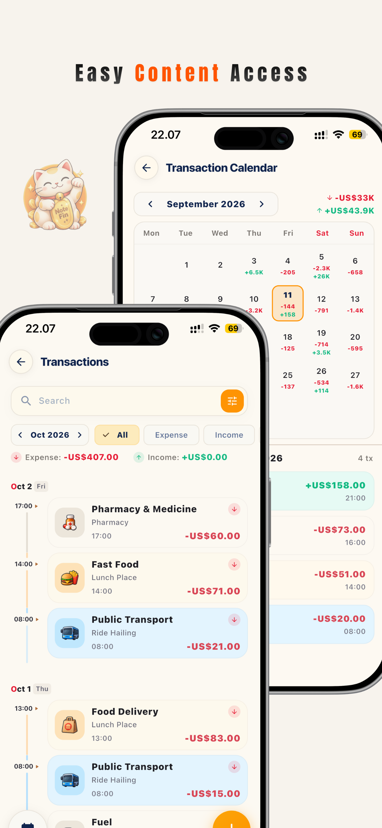 NoteFin app screenshot 2